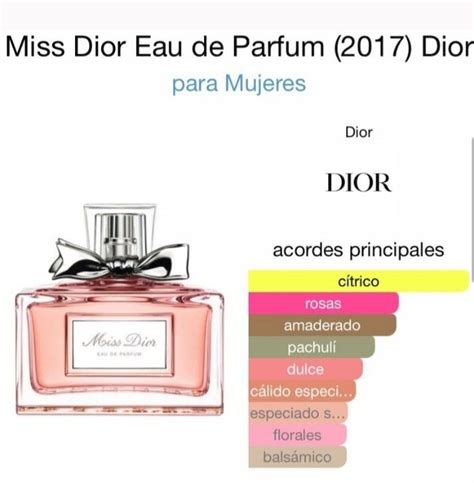 notas del perfume miss dior|miss dior eau de parfum.